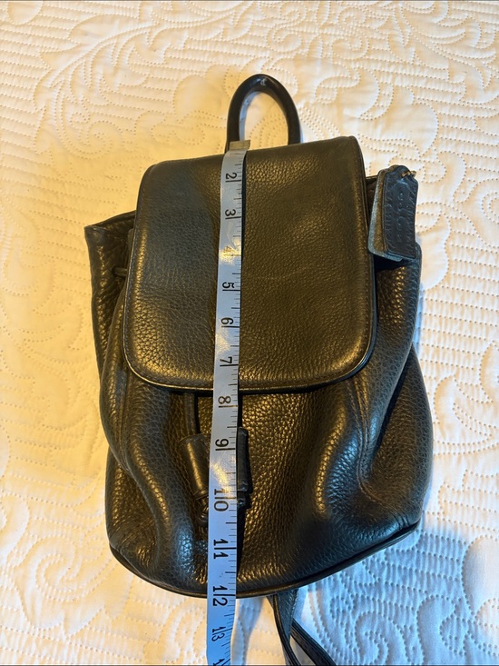 Coach Handbags - Vintage Coach Black Pebbled Leather Mini Backpack